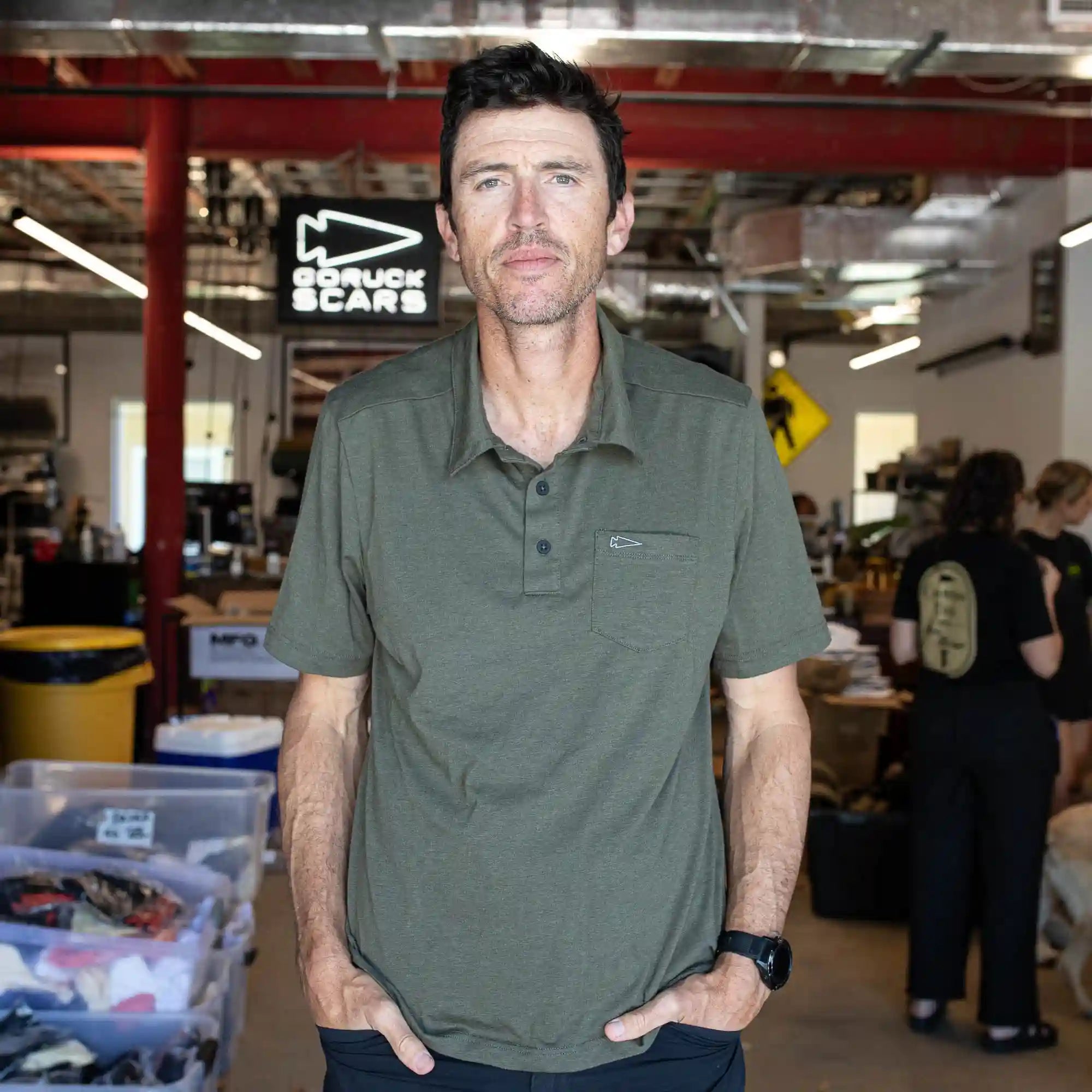 Men's Polo with Pocket - Tri-BlendX