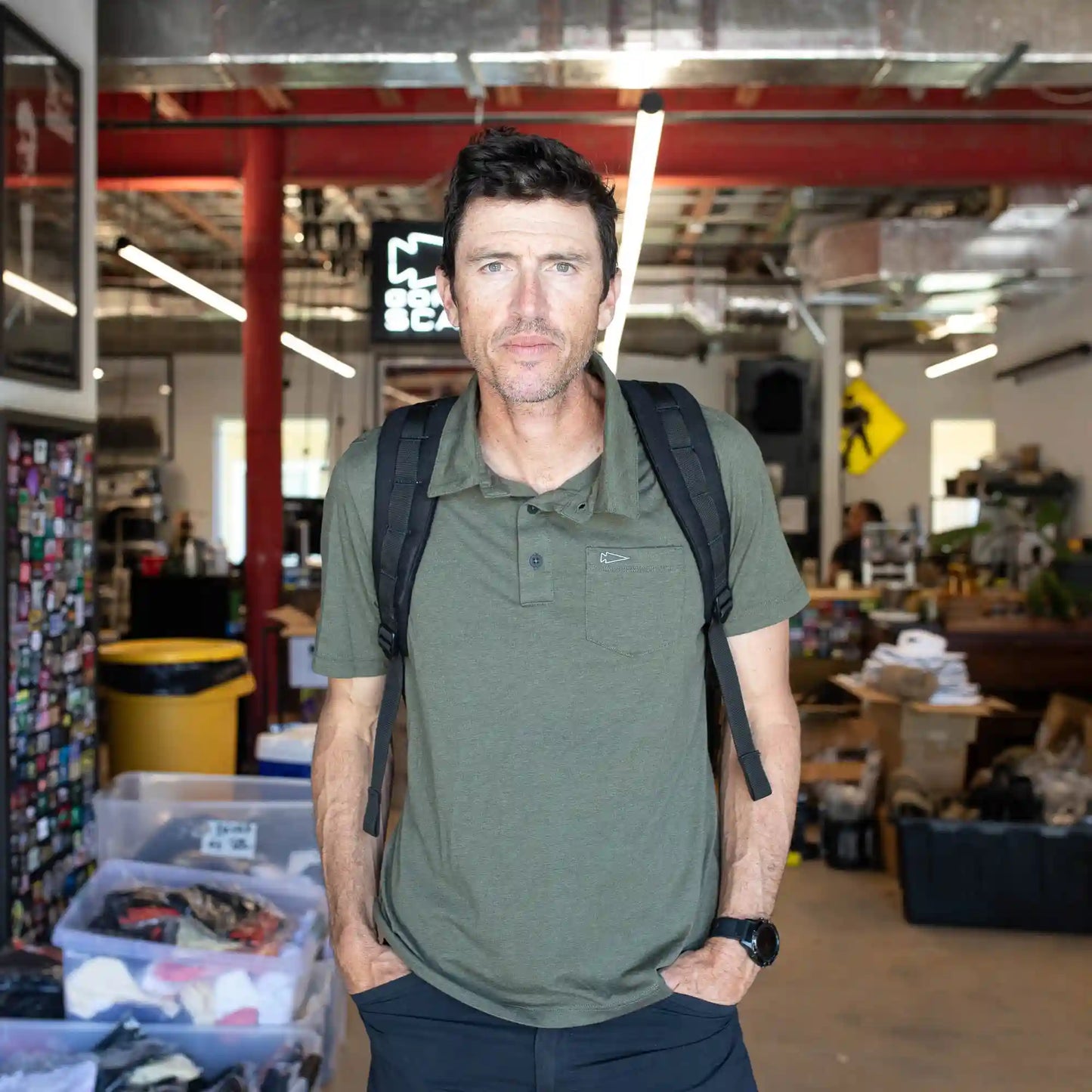 Men's Polo with Pocket - Tri-BlendX