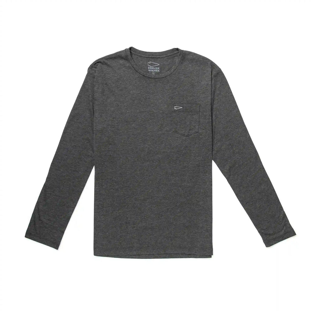 Men's Long Sleeve Pocket Tee - Tri-BlendX