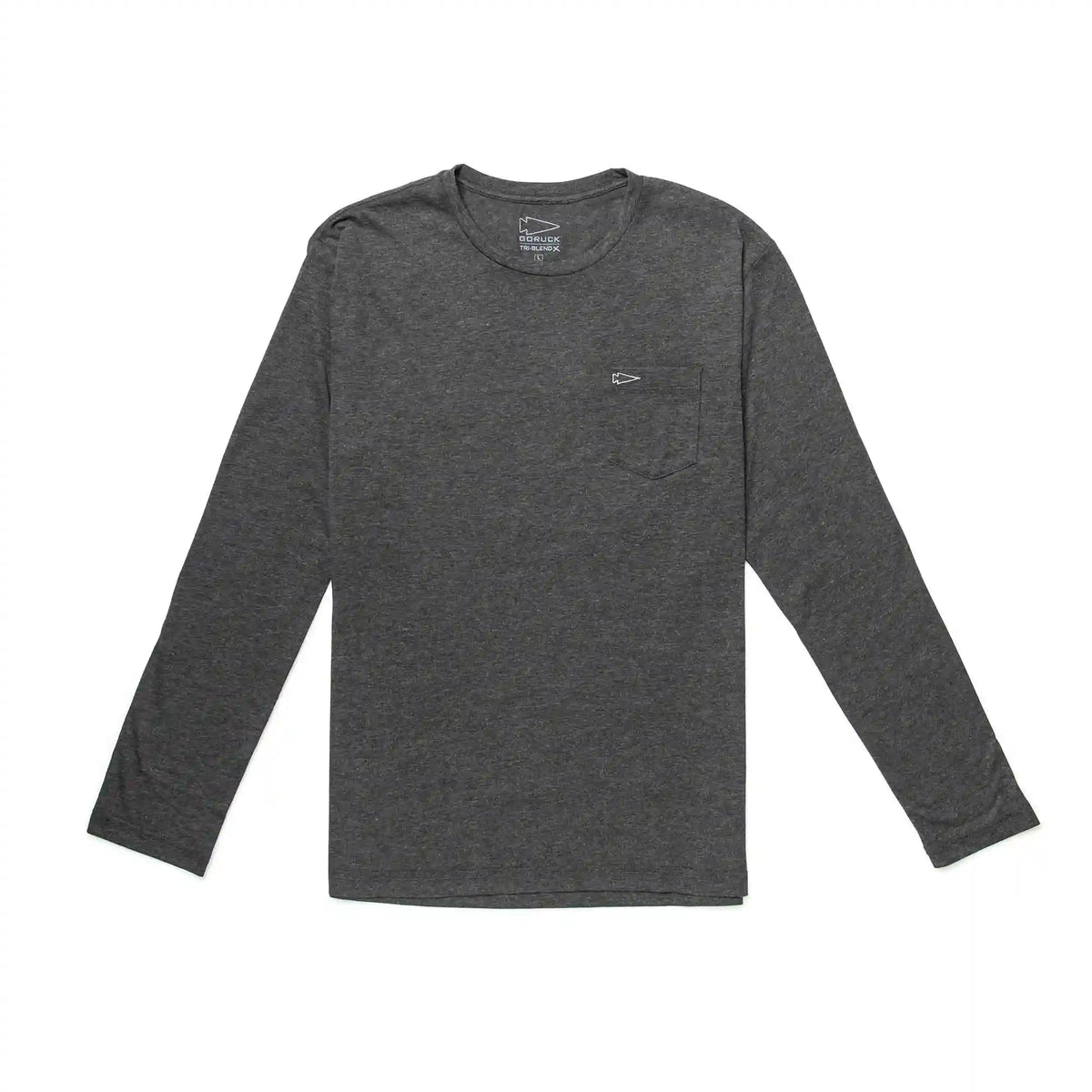 Men's Long Sleeve Pocket Tee - Tri-BlendX