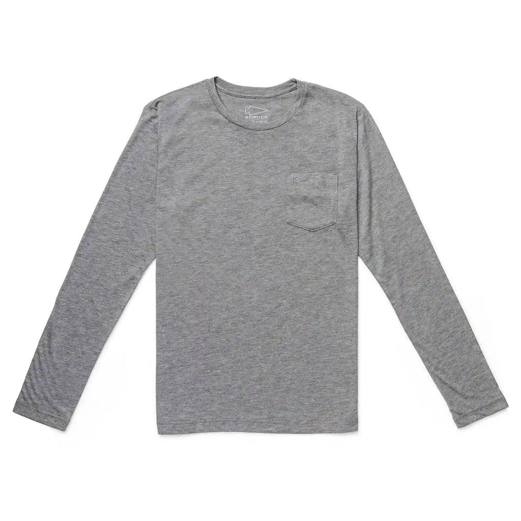 Men's Long Sleeve Pocket Tee - Tri-BlendX