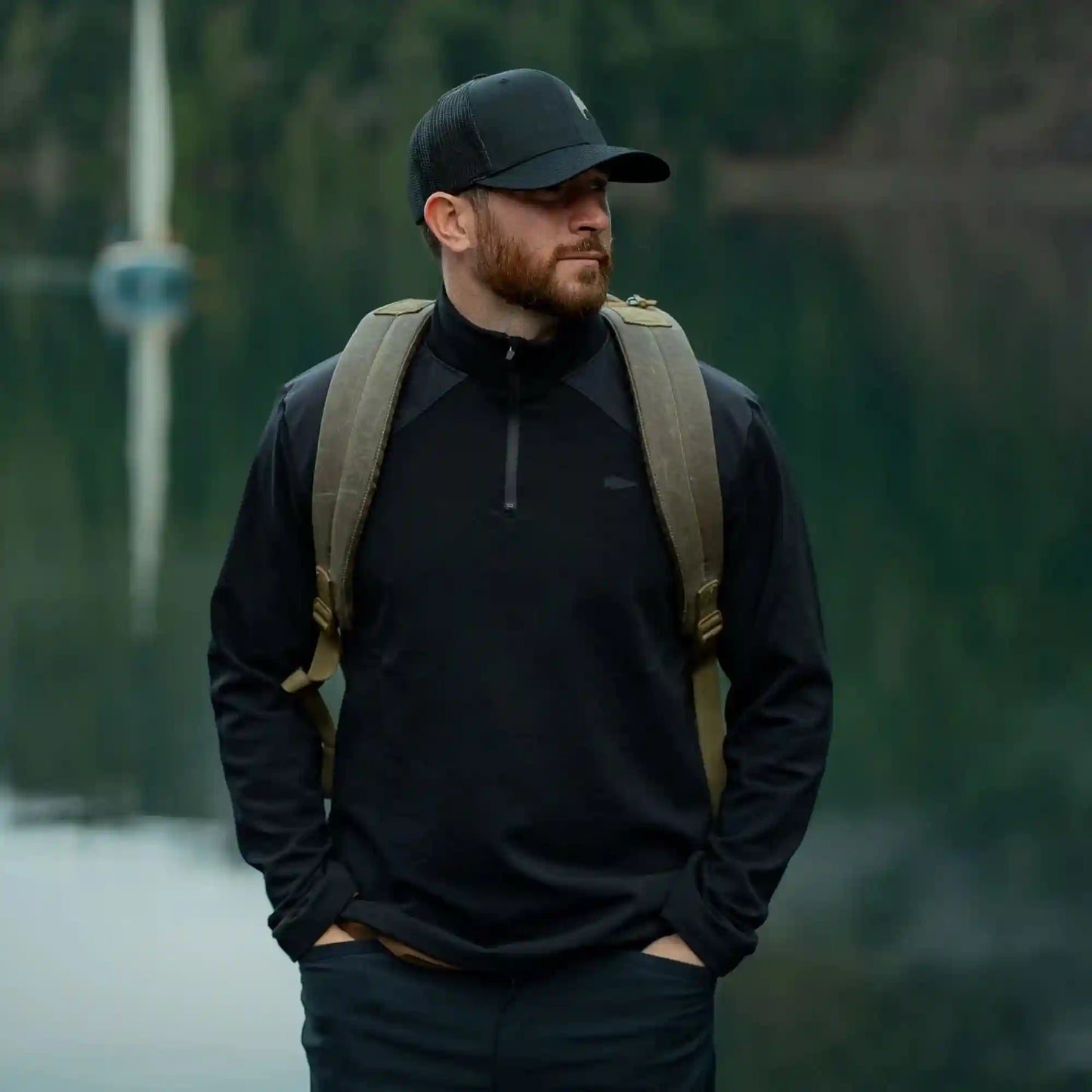 Men's Commando Quarter Zip - Merino Wool