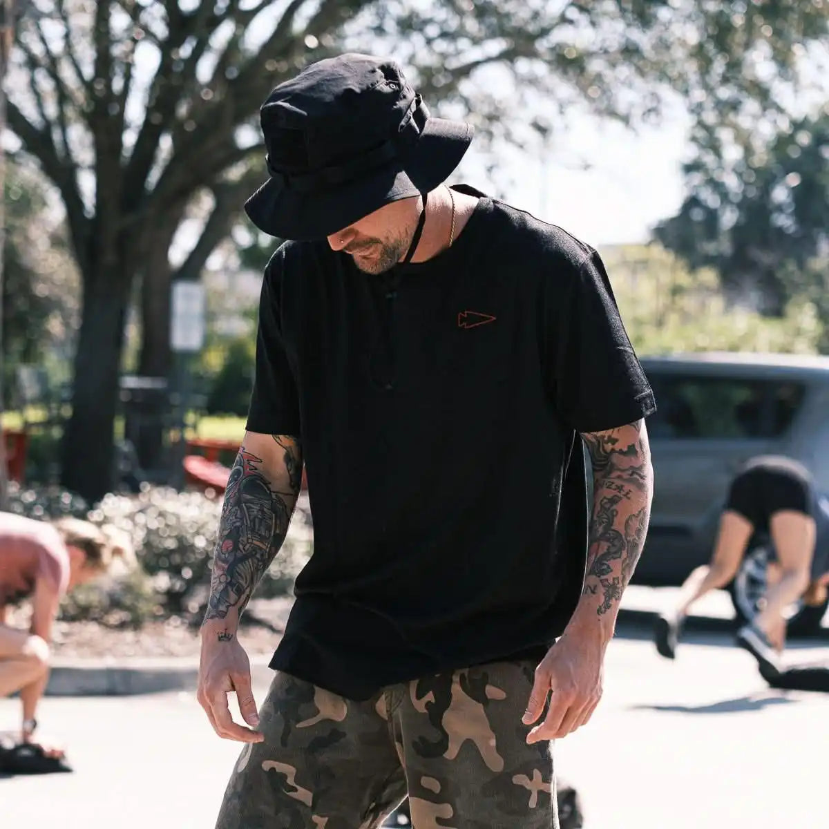 Subtle Spearhead Tee - Unisex Tri-BlendX